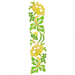 Flowers And Tree Embroidery Design 7 Flowers And Tree Embroidery Design 7